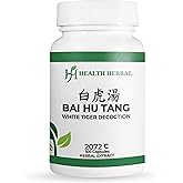 Health Herbal - HH2072C Bai Hu Tang/White Tiger Decoction, 100 Capsules/Bottle, 2 Bottles