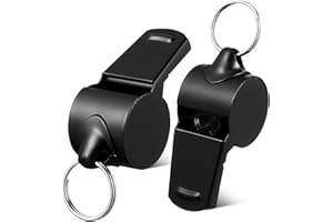 NIYANGLE 2pcs Stainless Steel Whistles Portable Multipurpose Training Aid for Pets and Hiking Loud Metal