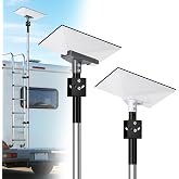 GADFISH Starlink Standard Gen 3/4/4X RV Ladder Mount Kit, Includes Gen 3/4/4X Starlink Antenna Adapter and Mini Starlink Antenna Adapter, Adjustable Six Section Tube Design, Perfect for RV Ladder