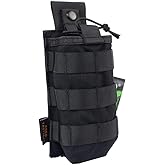 Tactical Radio Pouch - 1000D Tactical Molle Two Way Radios Holder Case for Walkie Talkies