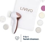 LIVIVO 7-in-1 Facial Cleansing Brush with 7 Heads – Electric Face Scrubber view 3