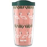 Tervis Bouffants and Broken Hearts Flocking Beautiful Made in USA Double Walled Insulated Tumbler Travel Cup Keeps Drinks Cold & Hot, 16oz, Classic