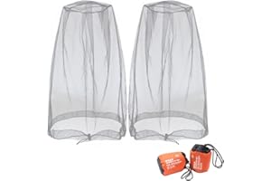 Benvo Mosquito Head Net Mesh, Face Neck Fly Netting Hood from Bugs Gnats Noseeums Screen Net for Any Outdoor Lover- with Carr