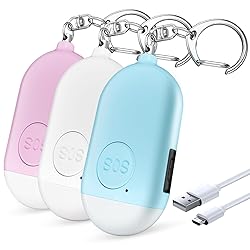 Safesound Personal Alarm Siren Song 3 Pack - 130dB