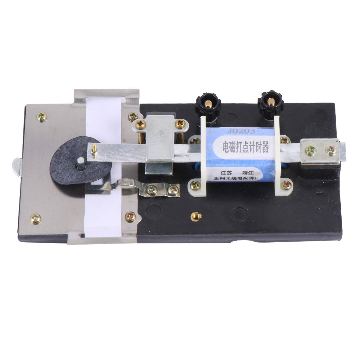 ULTECHNOVO 1 Set Ticker Tape Timer Electromagnetic Dotting Timer Laboratory Acceleration Apparatus STEM Physics Teaching Tool for Kids Junior Senior High School (Black)