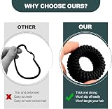 Hanyousheng 16 Pcs Seamless Thick Cotton Hair Ties No Crease No Slip view 6