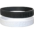 Greatness is a Choice, Create Who You Want to Be Motivational Silicone Wristbands with Quote, Rubber Bracelets for Fitness, Workouts, Exercise, Basketball, Weight Training
