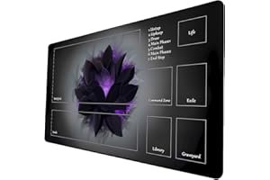 STORKY MTG Playmat, Game Play Mat for MTG TCG 24 x 14 inches Trading Card Inked Game Playmats with Storage Bag Smooth Rubber Surface Battle Game