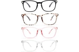 CCVOO Blue Light Blocking Reading Glasses, Anti Headache/Glare/Eye Strain Readers Computer Eyeglasses Women/Men