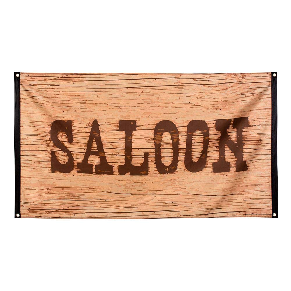Boland 10201742 Bol54352 Wild West Cowboy Saloon Flag Party Celebration Decoration, Adult, Multi-Coloured