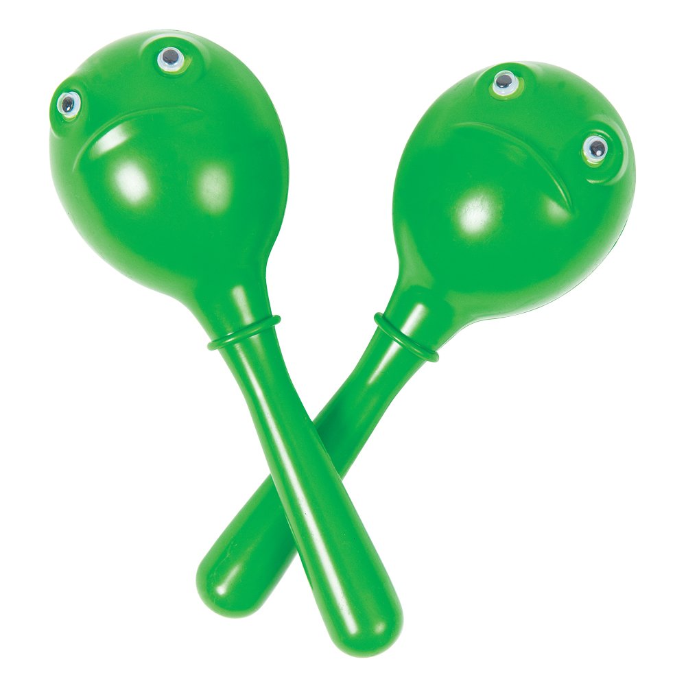 Performance Percussion PP3234 Plastic Maracas – Green Frog