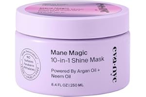 EVA·NYC Eva NYC Mane Magic 10-in-1 Shine Mask, Hair Mask Infused with Argan Oil and Neem Oil, 8.4 fl oz