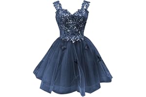 Youjiayi 3D Butterfly Short Homecoming Dresses for Teens Off Shoulder DAMA Dresses for Quinceanera Glitter Sequin Prom Dress