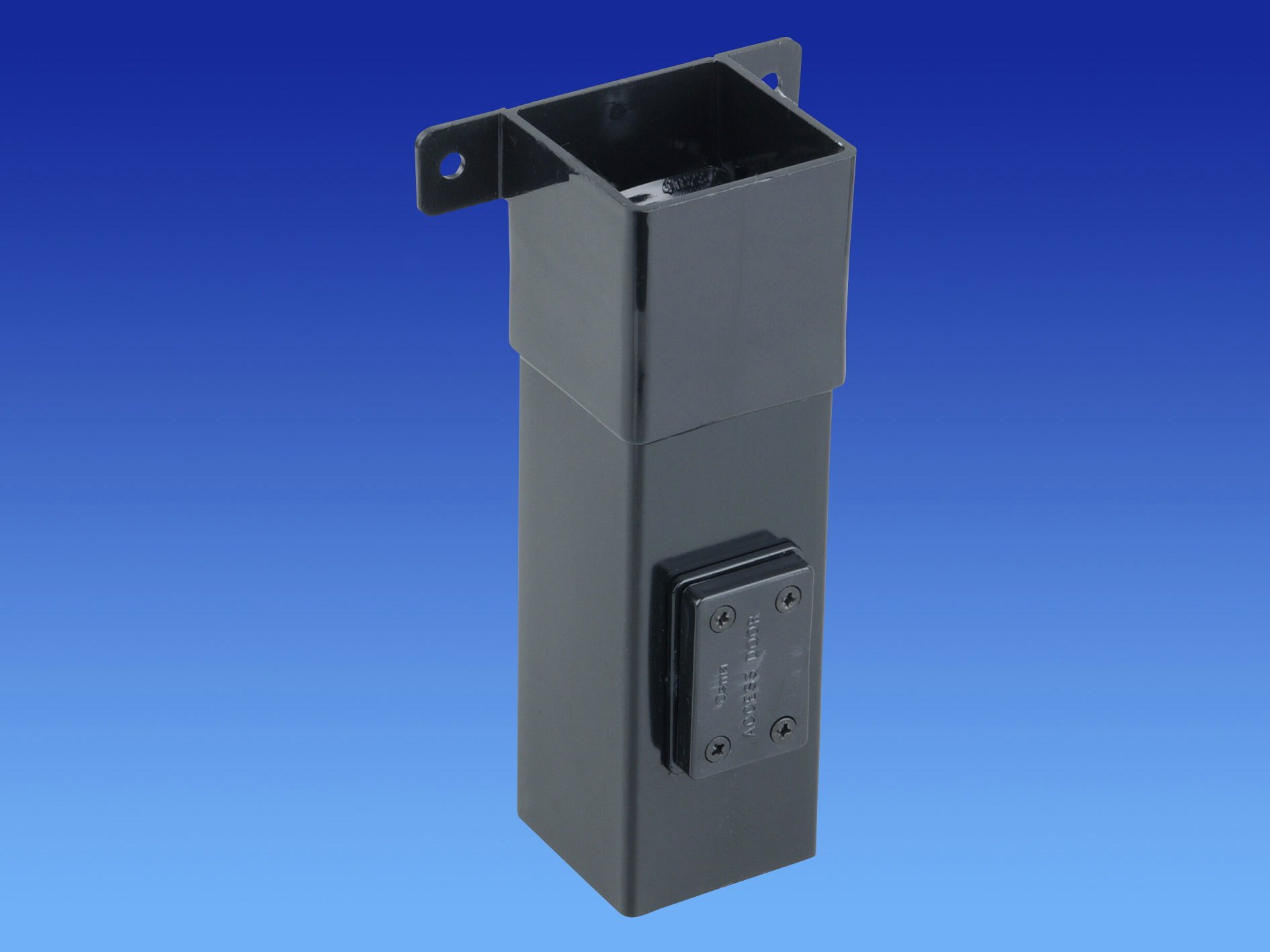 Wavin OSMA 4T855 Black Access Pipe for 61mm Square downpipes