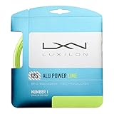 Luxilon ALU Power 125 Tennis String - Set, Lime Green