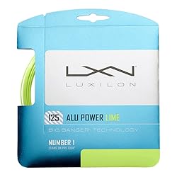 Luxilon ALU Power 125 Tennis String - Set, Lime Green