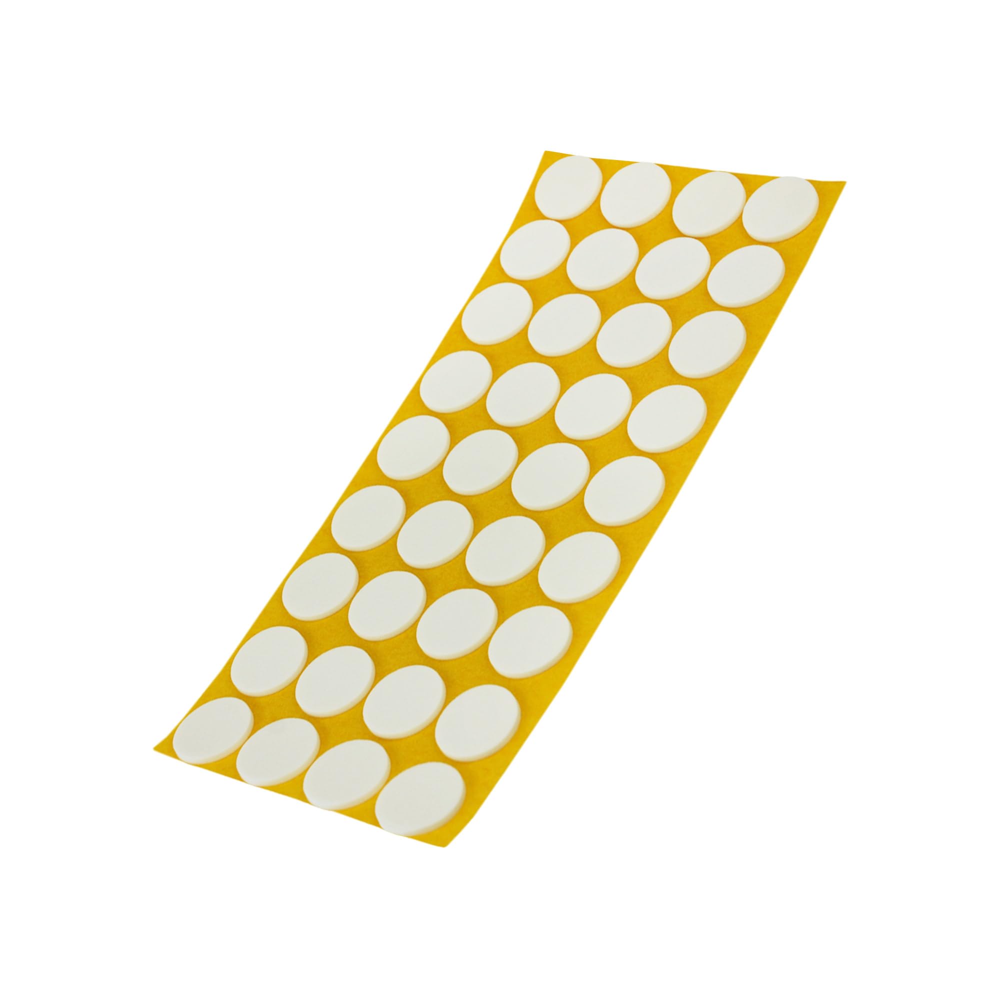 Adsamm® / 36 x self-adhesive anti-slip pads made of EPDM cellular rubber/ø 0.94'' (ø 24 mm) / White/round / 0.098'' (2.5 mm) thick anti-slip glides