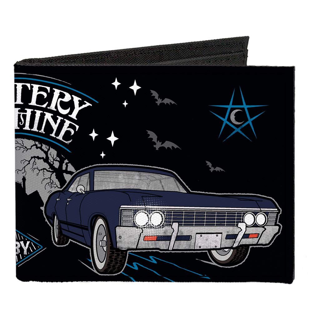 Buckle-Down Men's Wallet, Scooby Doo Supernatural, 4.0" x 3.5"