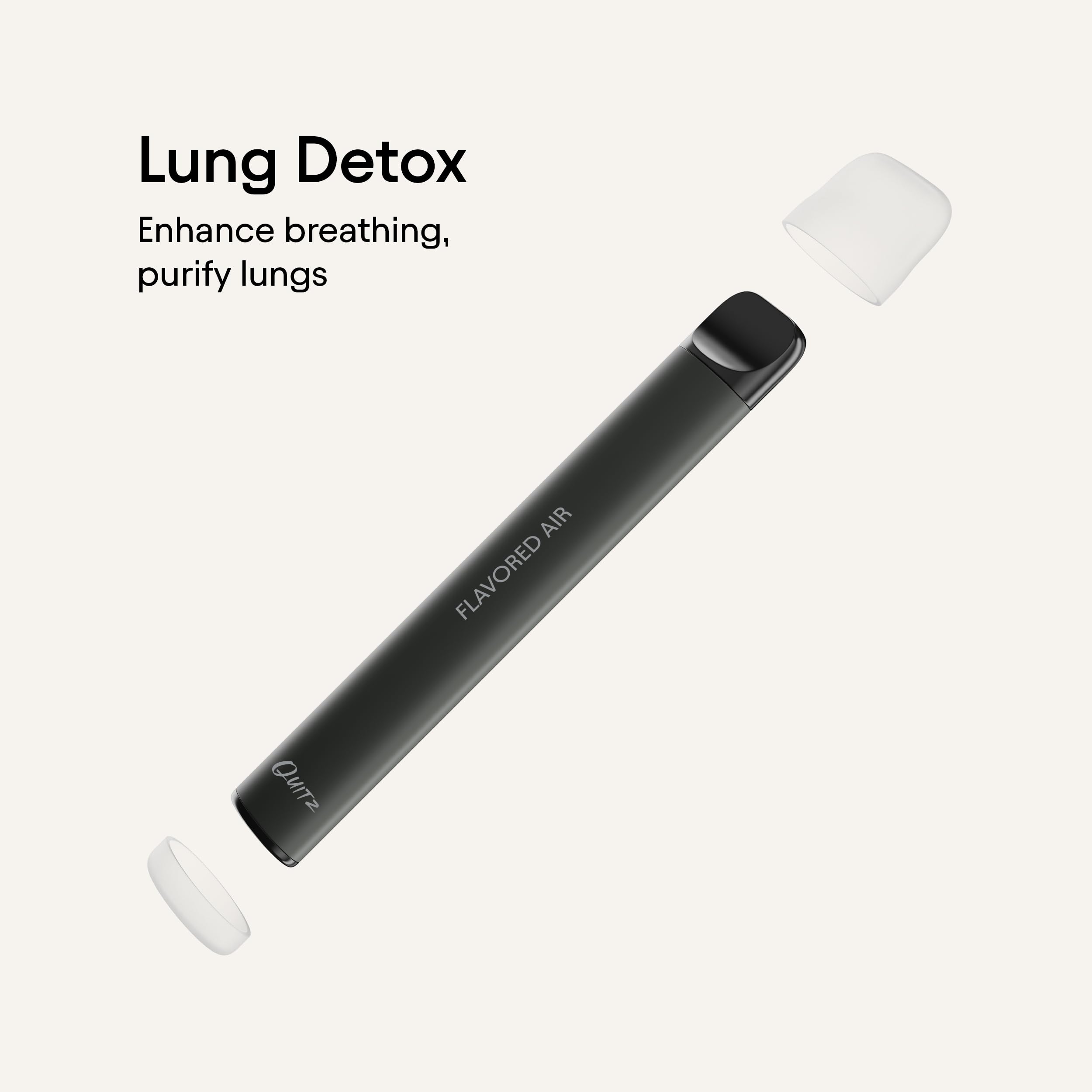 Quitz Natural Flavored Air Inhaler | Replace Bad Habits, Reduce Cravings | No Heating Non-Electric Vaporless Smokeless Inhaler | Nicotine-Free Lung Detox Oral Fixation
