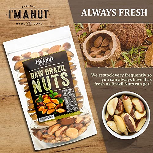 Raw Brazil Nuts 16 oz (1 lb) Distinct and Superior to Natural and Raw