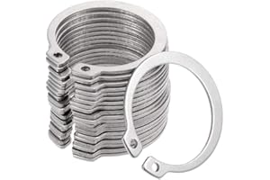uxcell 40mm External Circlips C-Clip Retaining Shaft Snap Rings 304 Stainless Steel 20pcs