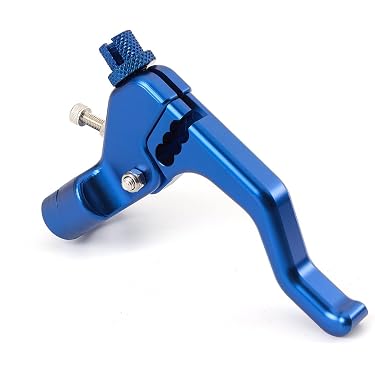 Universal CNC Short Stunt Clutch Lever & Perch – Fits Honda, Kawasaki, Suzuki, Yamaha (Blue)