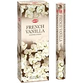 Hem French Vanilla Incense Sticks (120 Sticks, 6 Boxes Inside) - 9 Inches Long, 20g per Box - Creates an Inviting Ambiance That Relaxes Both The Mind and Body.