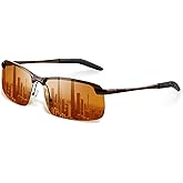 Tnnaiko Night Driving Glasses For Men Night Vision Glasses Anti Glare Glasses Anti Headlight Glare For Commute & Long Drives