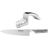 Global Knives - 8" Chef's Knife (G-2) with 220/GB Knife Sharpener