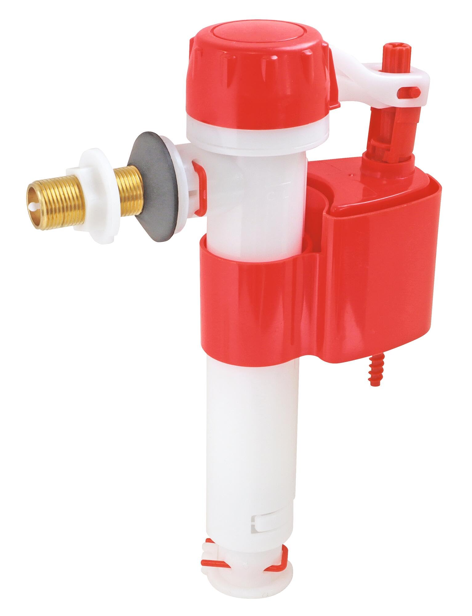 SOMATHERM FOR YOU 304020601 Reversible Float Tap for Toilet Power Supply, Universal and Economical, Mounting All Positions, Brass Connector M12/17 (3/8 Inch), Grey