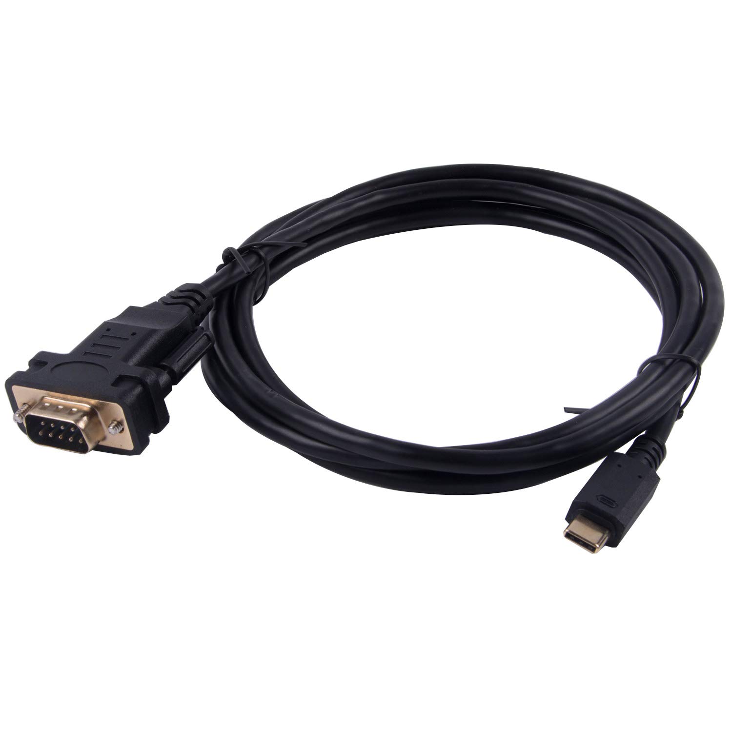 usangreen USB TYPE C to DB9 RS232 Serial Adapter Converter Cable With FTDI Chip 6ft Support Win10/8/7/XP/Android/Mac/Linux/Vista … (Type C to DB9)