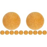 Totority 12 pack Foosball Table Balls Plastic Replacement for Tables | Plastic Material, Brown Color, 12 pack, Replacement for Broken or Old Balls