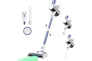 Ultenic U10 Ultra Cordless Stick Vacuum Cleaner, 450W Motor, 30KPa Suction, Long Battery Life, Anti-Tangle Brush, 1L Dustbin Capacity, Stick Vacuum for Home, Pet Hair, Hardwood Floors, and Carpets