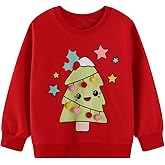 Youlebao Toddler Girls' Sweatshirt Crew-Neck Long Sleeve Cotton Pullover Shirt