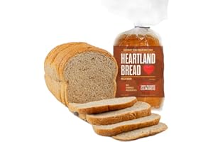 Heartland Bread Organic Mega Grain Bread Sliced With No Fats, Oils Chemicals, Or Preservatives. Just 100% Homemade Taste And Quality Bread loaf 32 Ounce