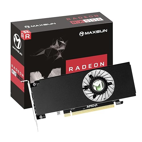 Amd Video Profile Maxsun AMD Radeon RX 550 4GB Low Profile Small