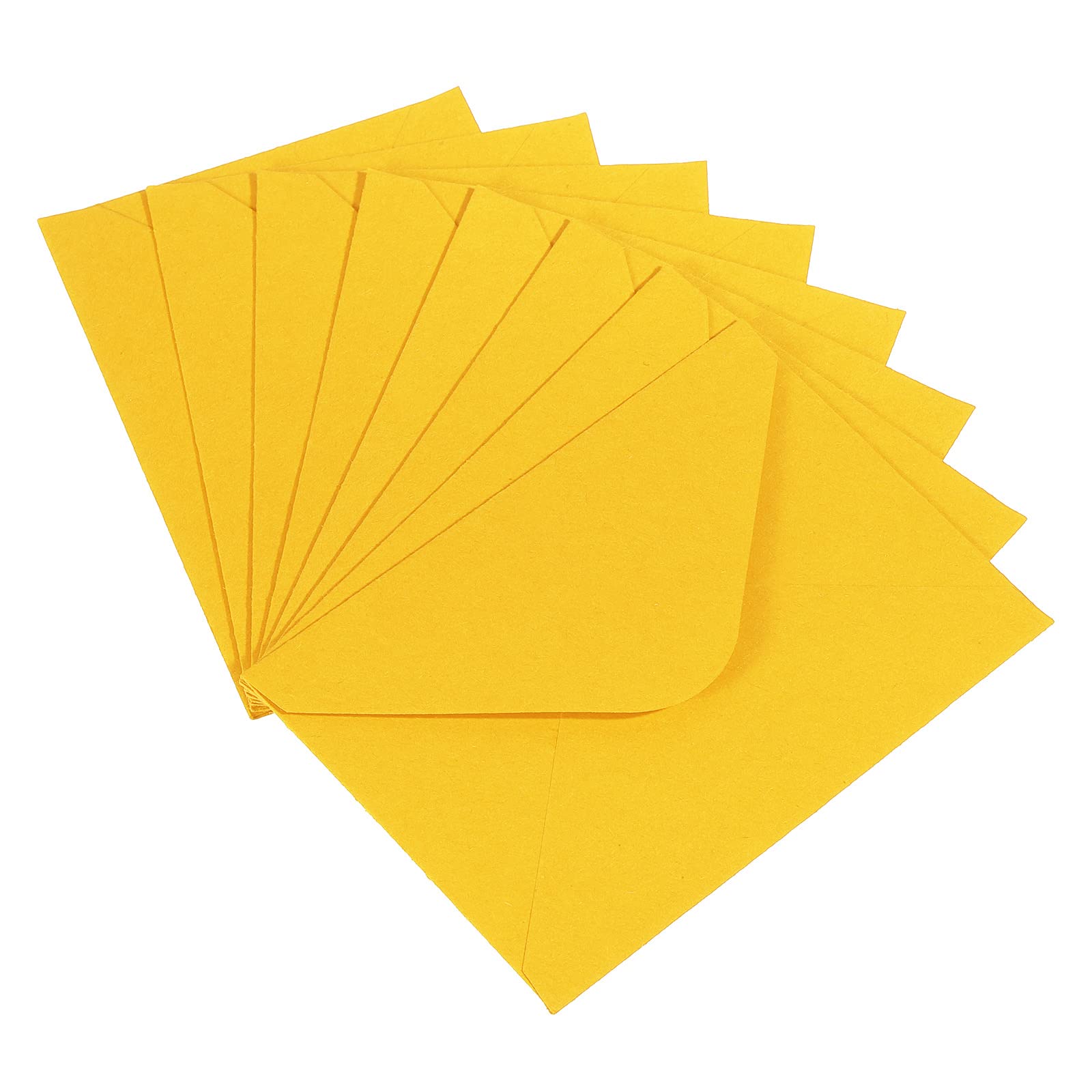 PATIKIL Mini Envelopes, 50 Pack Mini Gift Card Business Card Envelope for Greeting Weddings, Yellow