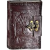 Leather Celtic Tree of Life Book of Shadows Blank Spell Book Wicca