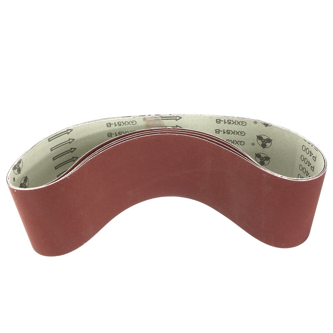 Sourcingmap 4-Inch x 36-Inch Aluminum Oxide Sanding Belt 400 Grits Sandpaper Flush Joint for Belt Sander 4pcs