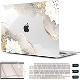CISSOOK Compatible with MacBook Air 13 inch Case 2021 2020 2019 2018 2022 Release Model: M1 A2337 A2179 A1932, Floral Hard Shell Case Cover for MacBook Air 13 inch with Retina Display and Touch ID