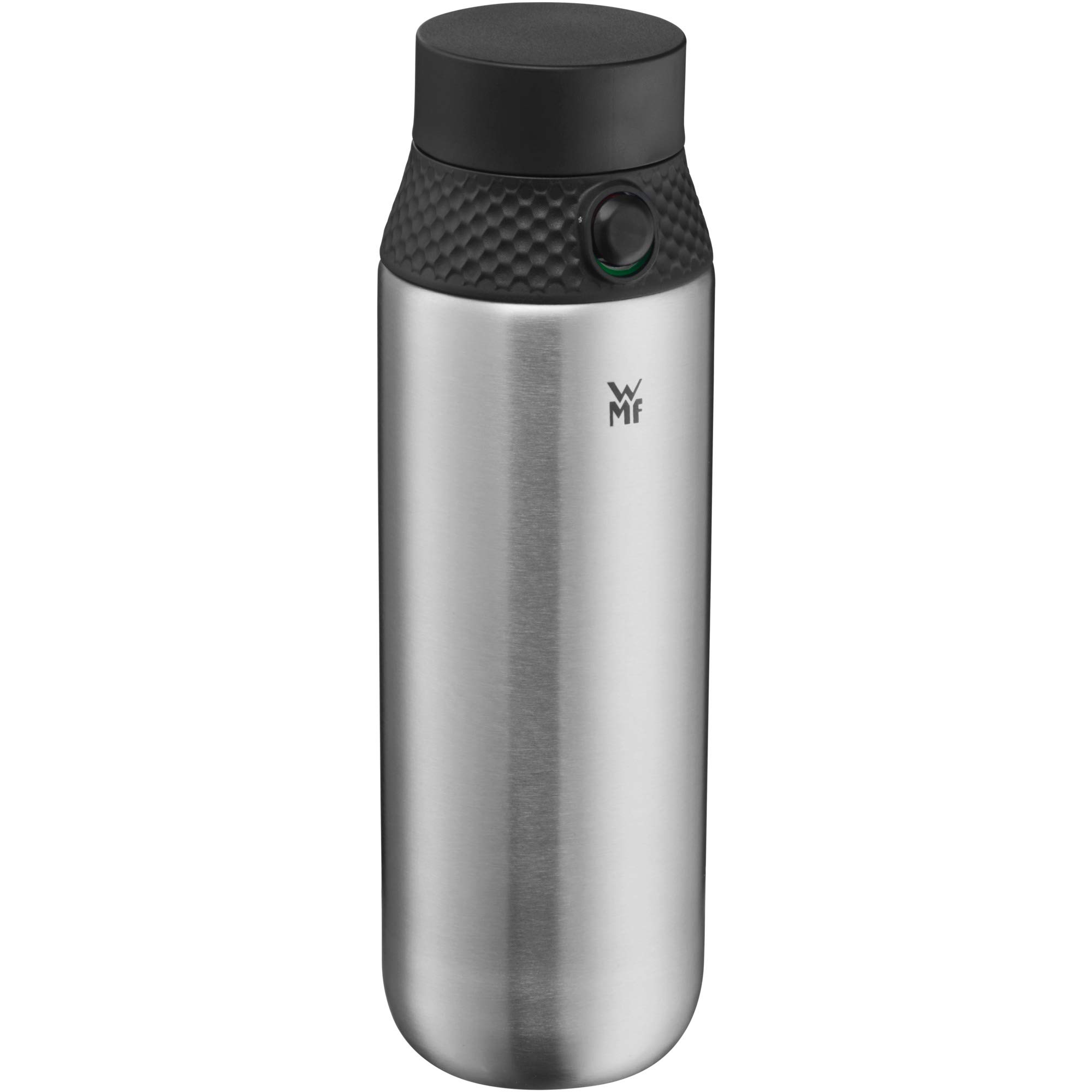 WMF Waterkant Drinking Bottle Stainless Steel 750 ml, Sports Stainless Steel Bottle, Suitable for Carbonated Drinks, Sports Cap, One-Hand Opening, Leak-Proof, BPA-