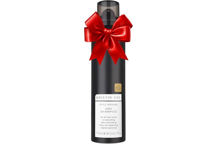 Kristin Ess Dry Shampoo Spray for Oily Hair – Absorbs Oil, Adds Volume with Minimal Residue, Style Extender + Fragrance Refresher – Sulfate-Free, Vegan + Color Safe – Fresh Pear Fragrance