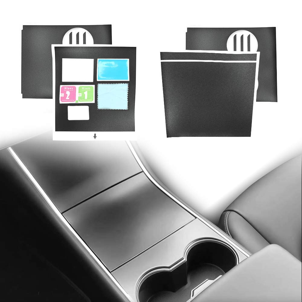 DEF T-Series Tesla Model 3 Center Console Wrap Kit, Matte Black, Easy and Fast Installation, Designed for the first time installer