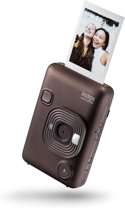 INSTAX mini LiPlay Hybrid Instant Camera Deep Bronze with LCD Screen