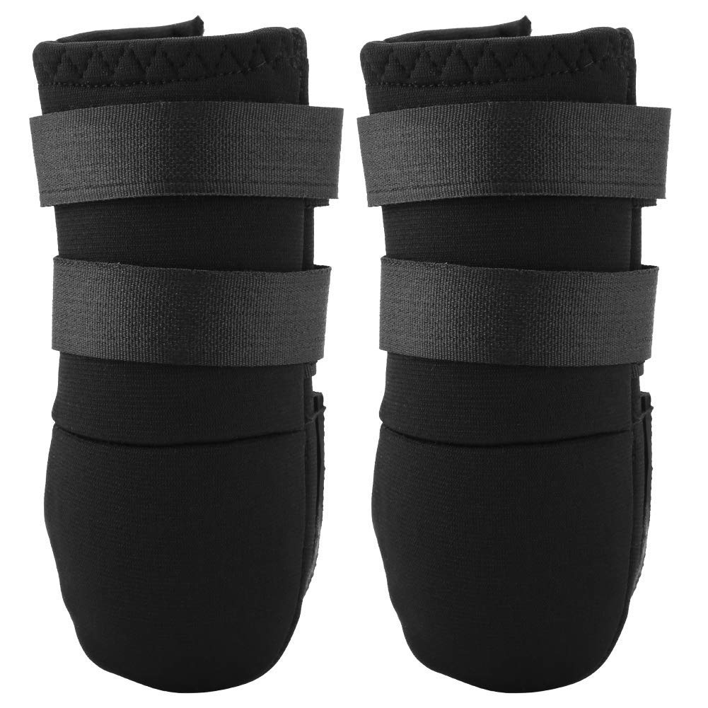 2 Pcs Soft Comfortable Protective Outdoor Dog Boots with Two Adjustable Straps and Anti-Slip Sole for Small Medium Large Dogs