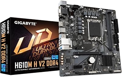 Gigabyte H610M H V2 DDR4 Motherboard Intel 14th Gen CPU M.2 VRM LAN USB 3.2