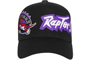 Mitchell & Ness Youth NBA Toronto Raptors Busted Logo Wordmark Wrap-Around Pro Pinch Adjustable Snapback Hat - Black