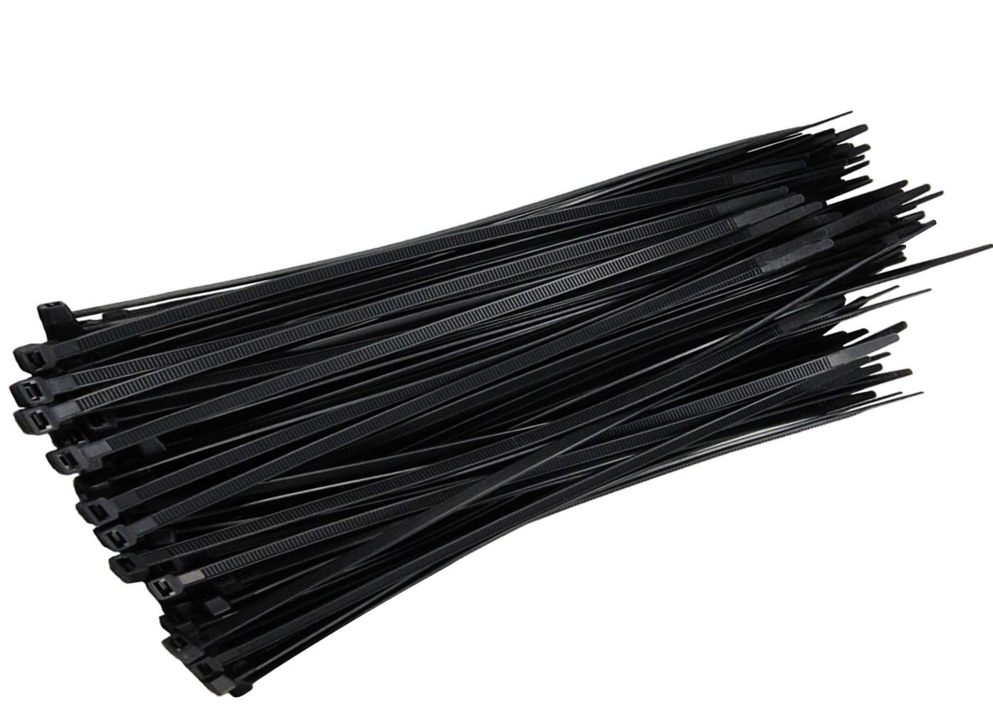 KGS Cable Ties | Nylon Self Locking Plastic Zip Tie Wraps | 100 Pieces per Pack | 250mm x 4.6mm (10 Inch) | Black