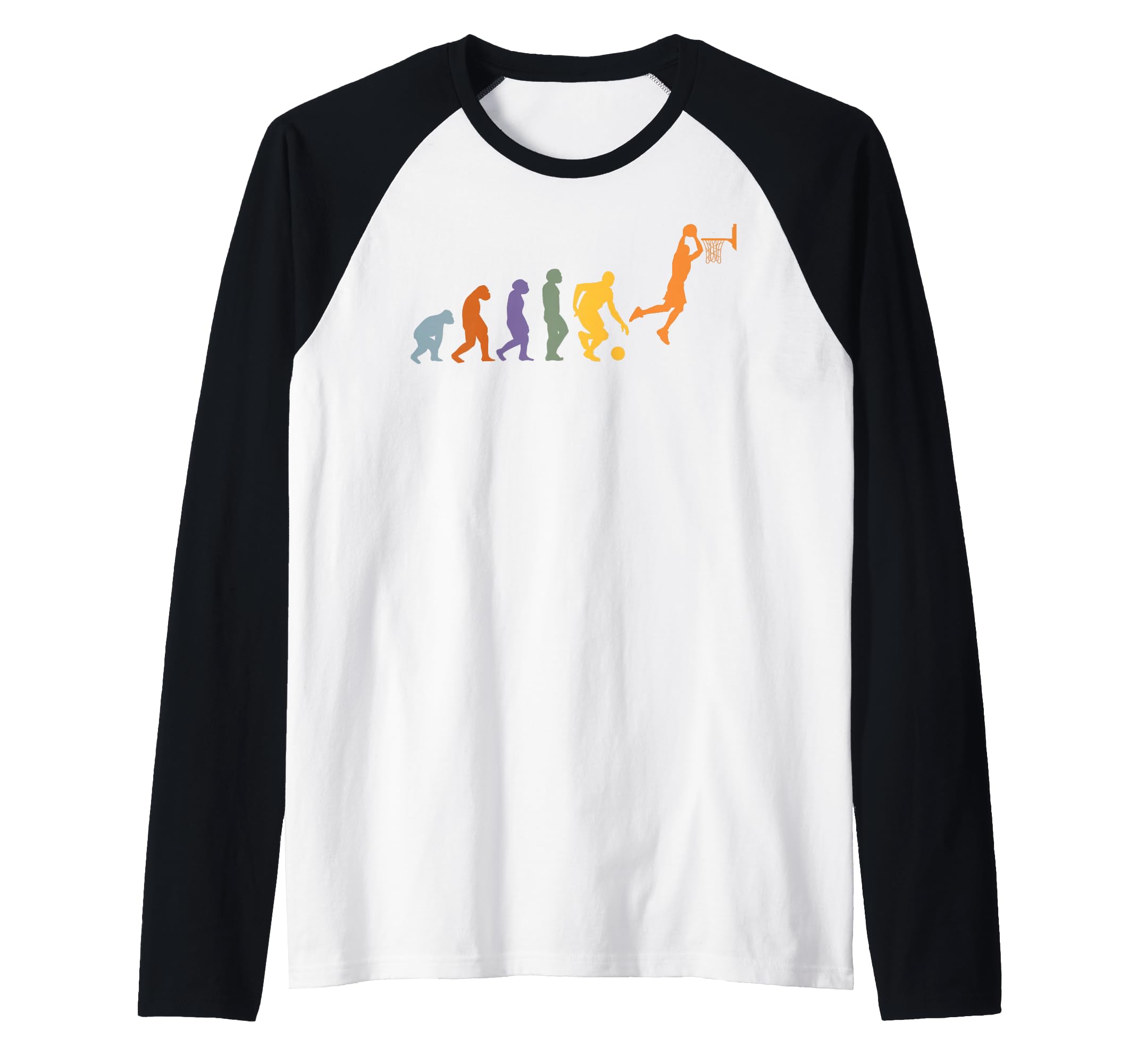 Basketball balls gamer basketballplayer Evolution BASKETBALL Raglan Baseball Tee
