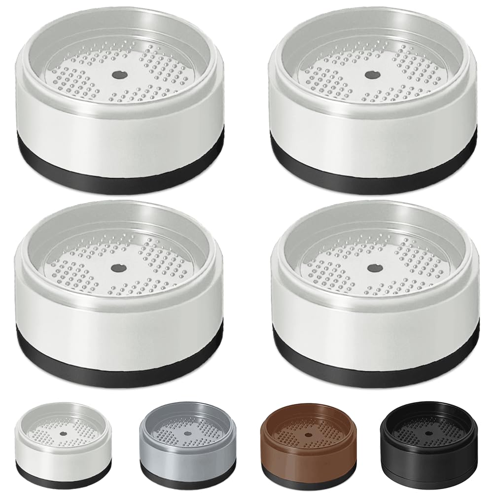 Photo 1 of Bed Risers 1 inch, 2 inch, 3 inch, 4 inch Heavy Duty, Adjustable Furniture Riser for Table Desk Couch Sofa Chair Refrigerator Washing Machine, Stackable Bed Raisers Blocks (White 4 Pack, 1 inch)